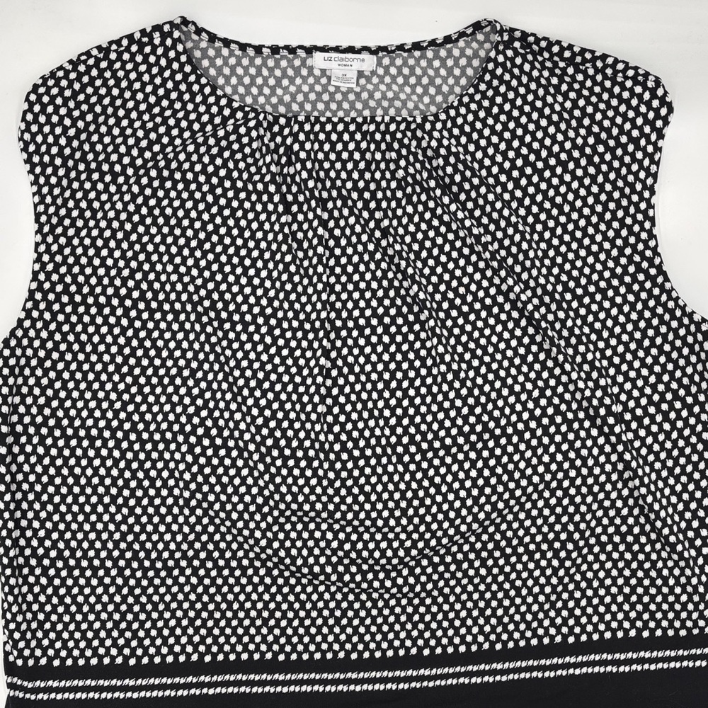 Liz Clairborne Sleeveless Printed Blouse